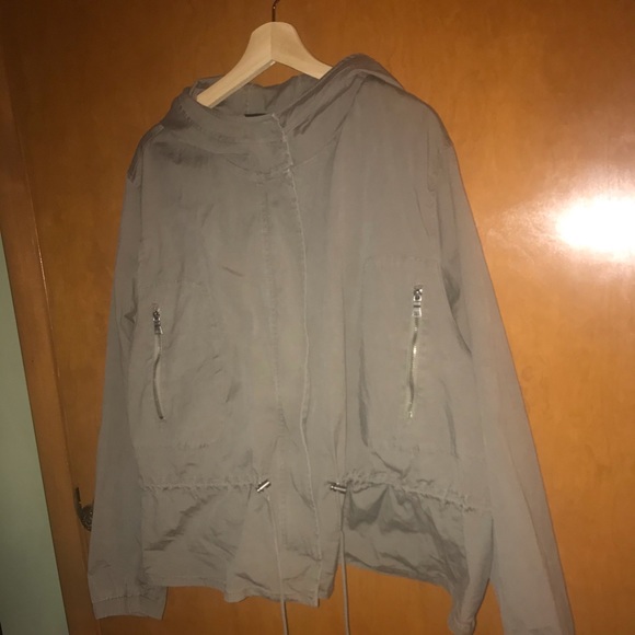 Lane Bryant size 26 Olive anorak jacket with hood - Picture 5 of 7